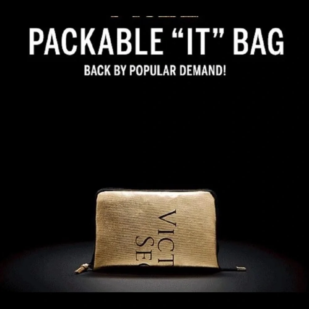 Victoria's Secret Gold and Black Tote Bag - Picture 4 of 10